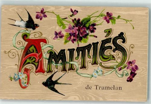 2720 Tramelan - Grüsse Blumen Vögel