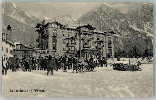 7078 Lenzerheide/Lai 1924 Gebrauchsspuren Winter Reißnagelloch