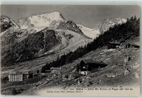 1986 Arolla - Hotel Mont Collon Pigne