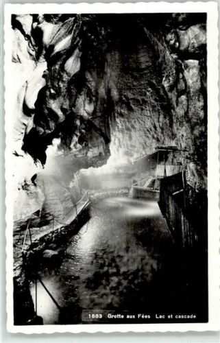 1890 St-Maurice - Höhle Gasthaus de la Grotte aux Fees