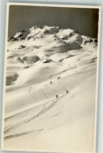 Parsenn Foto AK Hütte Foto Berni Winter