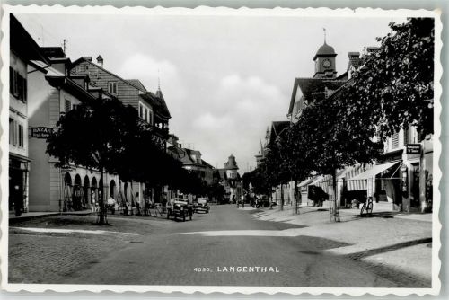 4900 Langenthal Foto AK Auto Geschäft Straße