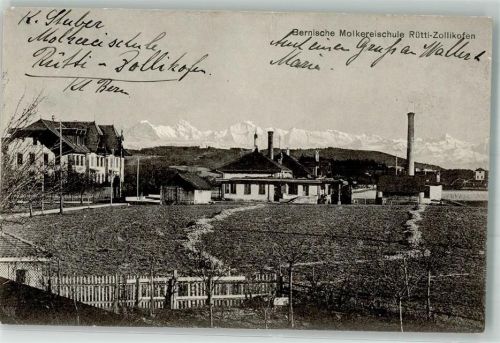 3052 Rütti Zollikofen 1917 Foto AK Molkereischule