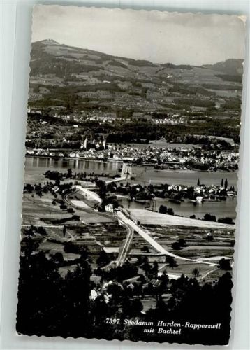 8640 Hurden 1959 Foto AK Seedamm Rapperswil Bachtel