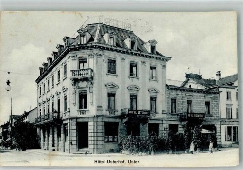 8610 Uster 1913 Foto AK Hotel Usterhof