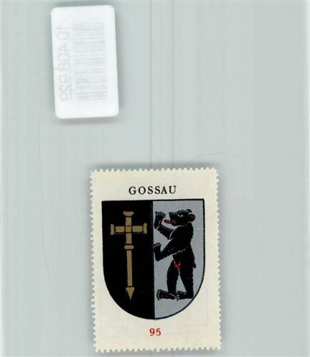 9200 Gossau SG - Vignette Wappen Kaffee Hag ca 1920-1940 Bär Kreuz