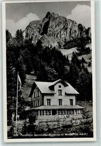 8753 Mollis - Ferienheim Neumünster auf Kennelalp Bahnpoststempel