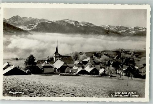 3158 Guggisberg 1936 Winter Kirche
