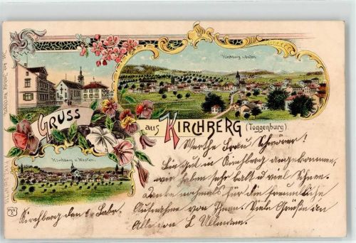 9533 Kirchberg SG 1901 Lithographie