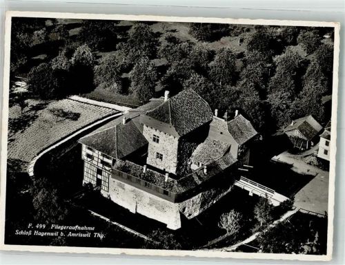 8580 Amriswil Foto AK Fliegeraufnahme Schloss Hagenwil