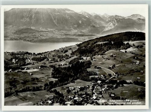3657 Schwanden Sigriswil Gebrauchsspuren Fliegeraufnahme