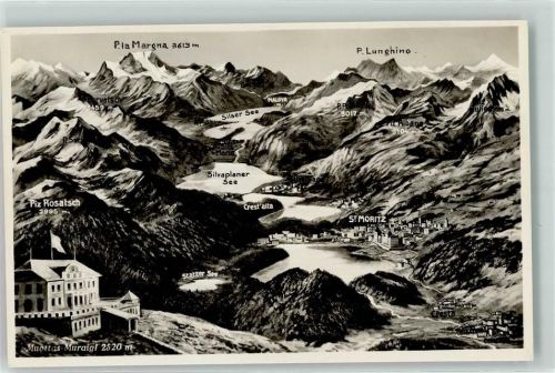 Muottas Muraigl - Vogelschau Oberengadin