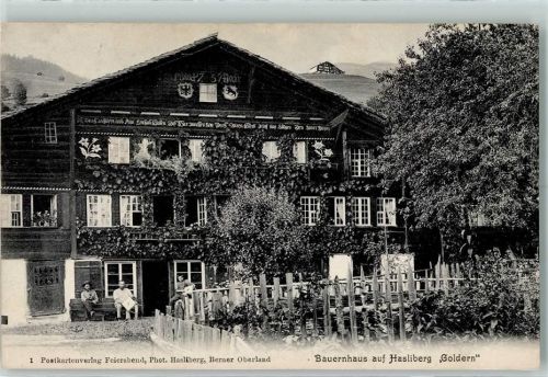 6085 Hasliberg Goldern 1907 - Bauernhaus auf Hasliberg Goldern