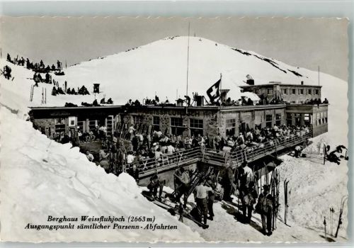 Weissfluh Winter Gasthaus Berghaus Weissflujhoch