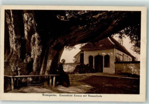 5620 Bremgarten AG Foto AK Einsiedelei Emaus Riesenlinde