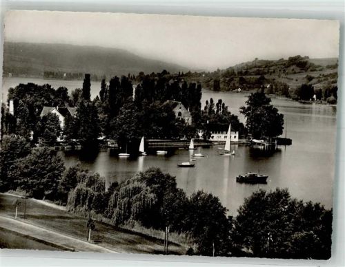 8266 Steckborn 1952 Foto AK Hotel Gasthaus Glarisegg