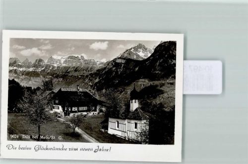 8887 Mels FOTO KEINE AK Dils Neujahr Foto 10cm x 7cm, rückseitig Haftspuren