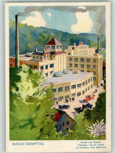 8307 Oberkempttal Effretikon 1929 - Maggi Fabrik, sehr gute Erhaltung AK