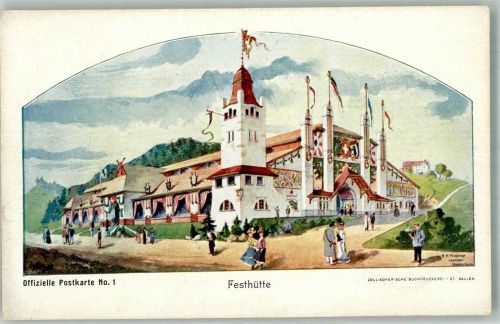 9000 St. Gallen S. Gallo 1904 Künstlerkarte Offiz. Karte Nr. 1