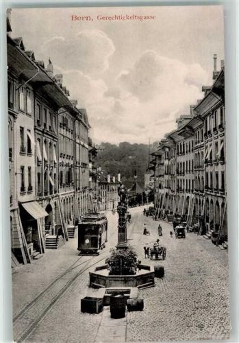 3000 Bern Berne Gebrauchsspuren Gerechtigkeitsgasse Straßenbahn