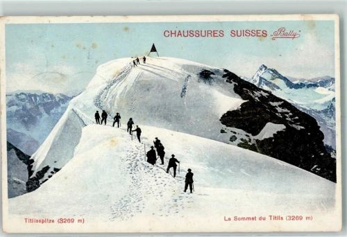 Titlis BE - Titlisspitze Bergwanderer Winter