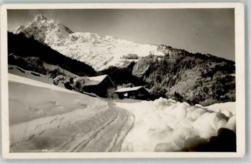 8874 Mühlehorn Foto AK Winter Mürtschenstock