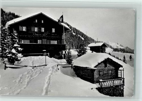3987 Riederalp - Naturfreundehaus Lueg ins Land auf der Sonnenterrasse Riederalp Winter