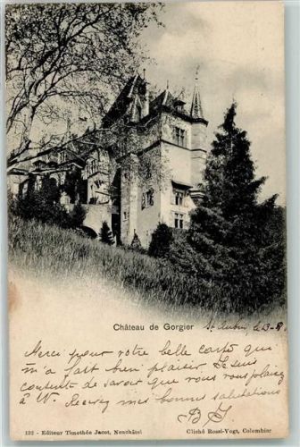 2024 St-Aubin-Sauges St-Aubin NE 1901 - Schloss Gorgier