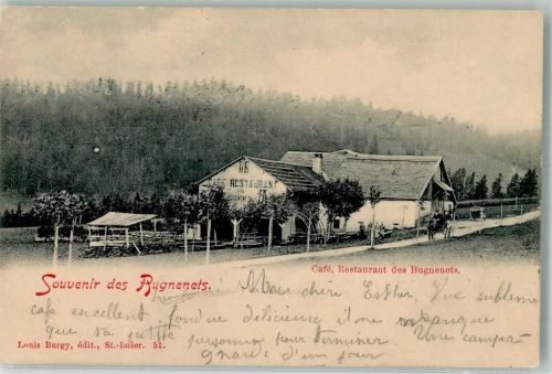 2610 St-Imier Saint-Imier 1900 - Cafe Gasthaus des Bugnenets