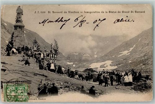 1946 Bourg-St-Pierre 1907 - Monument St. Bernard