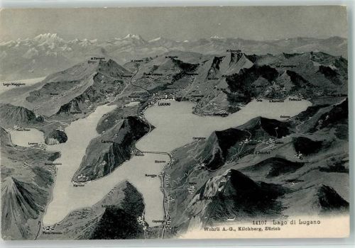 6816 Bissone - Luganer See Vogelschau