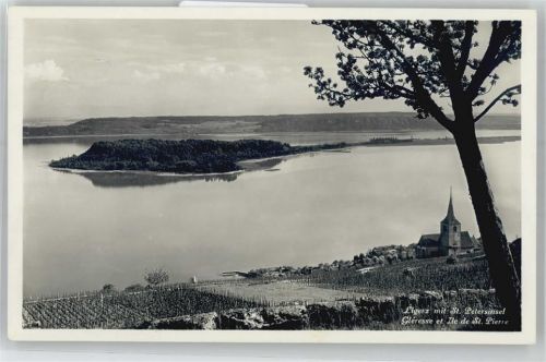 2514 Ligerz Gléresse - mit Str. Petersinsel