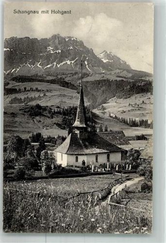 6197 Schangnau 1916 Foto AK Kirche