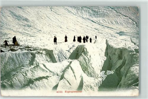 3823 Eigergletscher 1909 - Wandergruppe