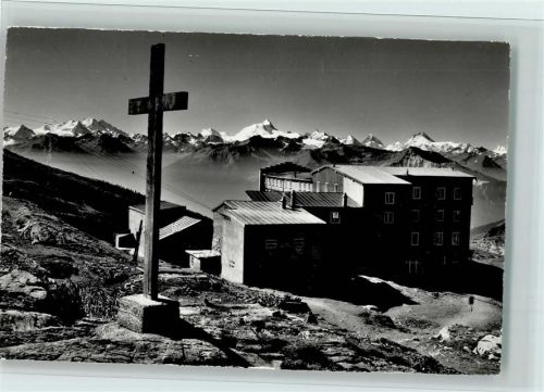 Gemmipass Wallis - Hotel Wildstrubel Mischabel Weisshorn Matterhorn Dt. Blanche Kreuz