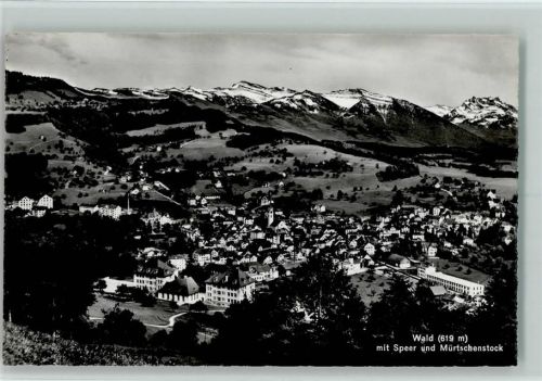 8636 Wald ZH 1950 - mit Speer und Mürtschenstock