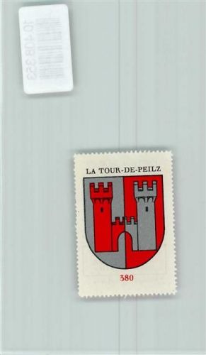1814 La Tour-de-Peilz - Vignette Wappen Kaffee Hag ca 1920-1940 Burg
