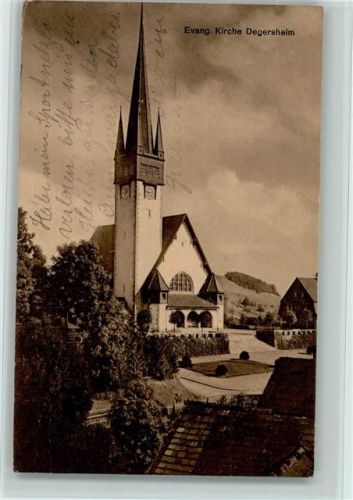 9113 Degersheim 1910 - Evang. Kirche