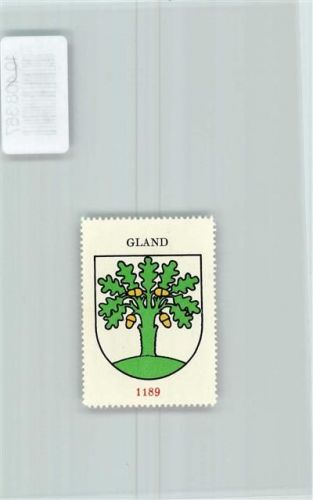 1196 Gland - Vignette Wappen Kaffee Hag ca 1920-1940 Eiche