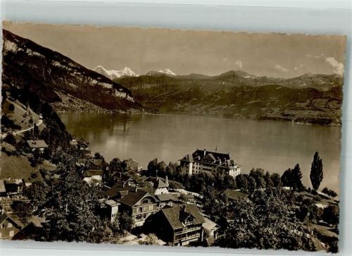 3654 Gunten 1931 Foto AK Foto Nikles Thunersee