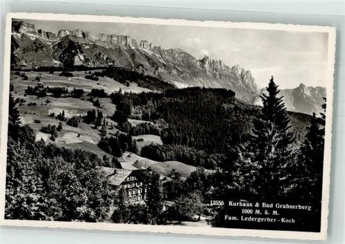 9472 Grabs Foto AK Kurhaus Voralp Bad Grabserberg Foto Gross