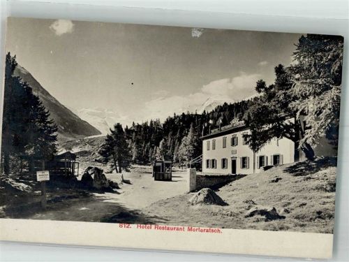 Morteratsch Foto AK Hotel Gasthaus