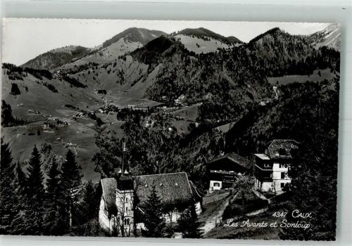 1824 Caux 1958 Foto AK Kirche