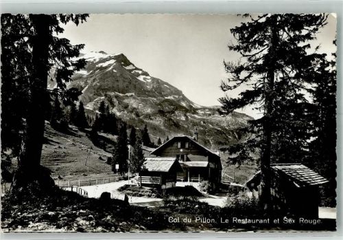 1865 Les Diablerets Ormont-Dessus 1939 Foto AK Gasthaus Col du Pillon