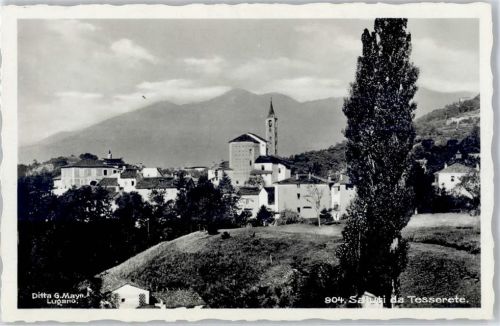 6950 Tesserete - Kirche Feldpost Schw.Mot.-Kan.Bttr.24 Der Kommandant