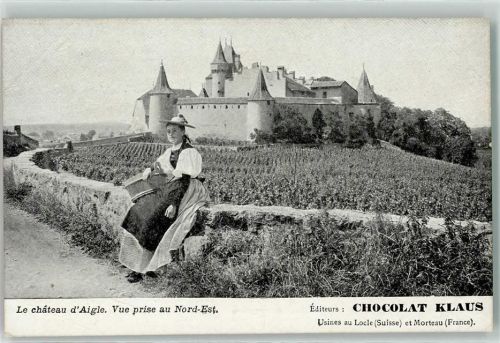 1860 Aigle - Schloss Trachtenfrau Chocolat Klaus