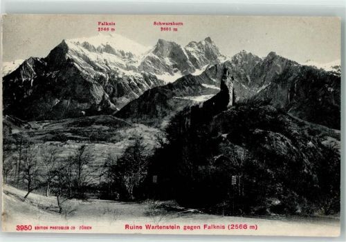 7312 Pfäfers - Ruine Wartenstein Falknis