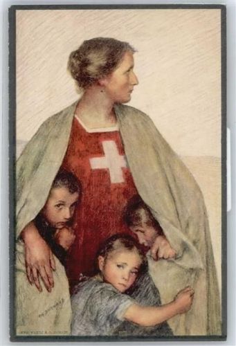 sign. Durnand , rotes Kreuz Bundesfeier Ganzsachen Schweiz