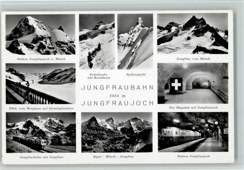 3801 Jungfraujoch - Jungfraubahn Jungfraujoch 9-Bildkarte