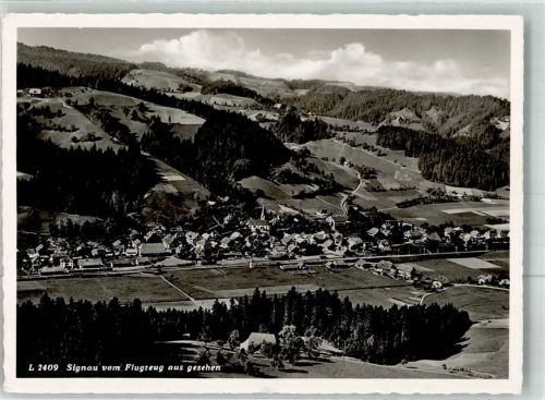 3534 Signau 1950 Foto AK Fliegeraufnahme